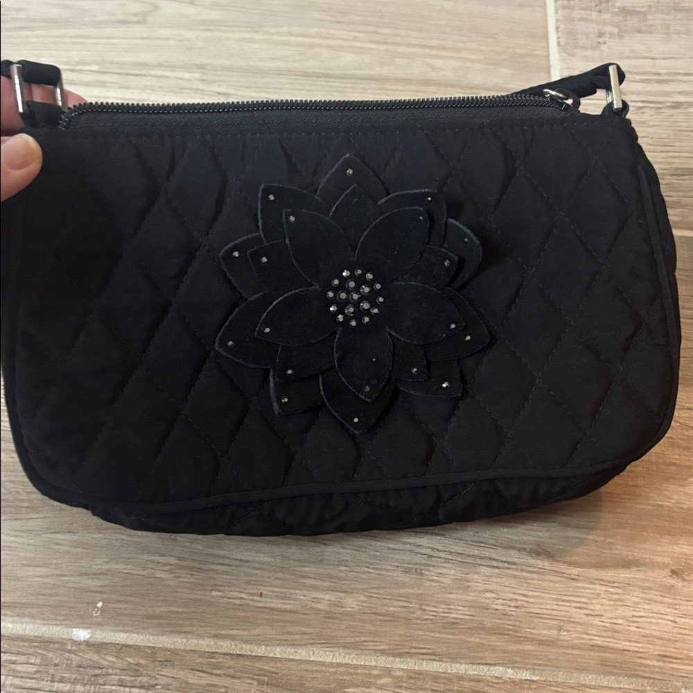 Vera Bradley Black Mini Bag in like new condition